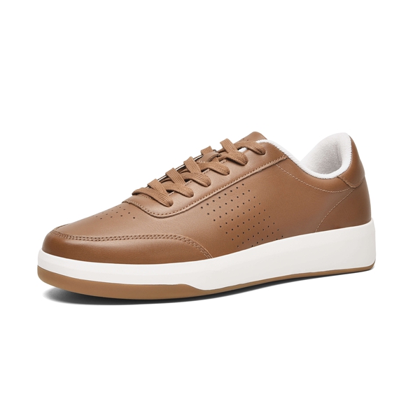 Men's Arch Support Fashion Sneakers - BROWN -  0